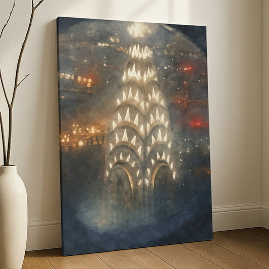 Through the Looking Glass, NYC Chrysler Building Canvas Print