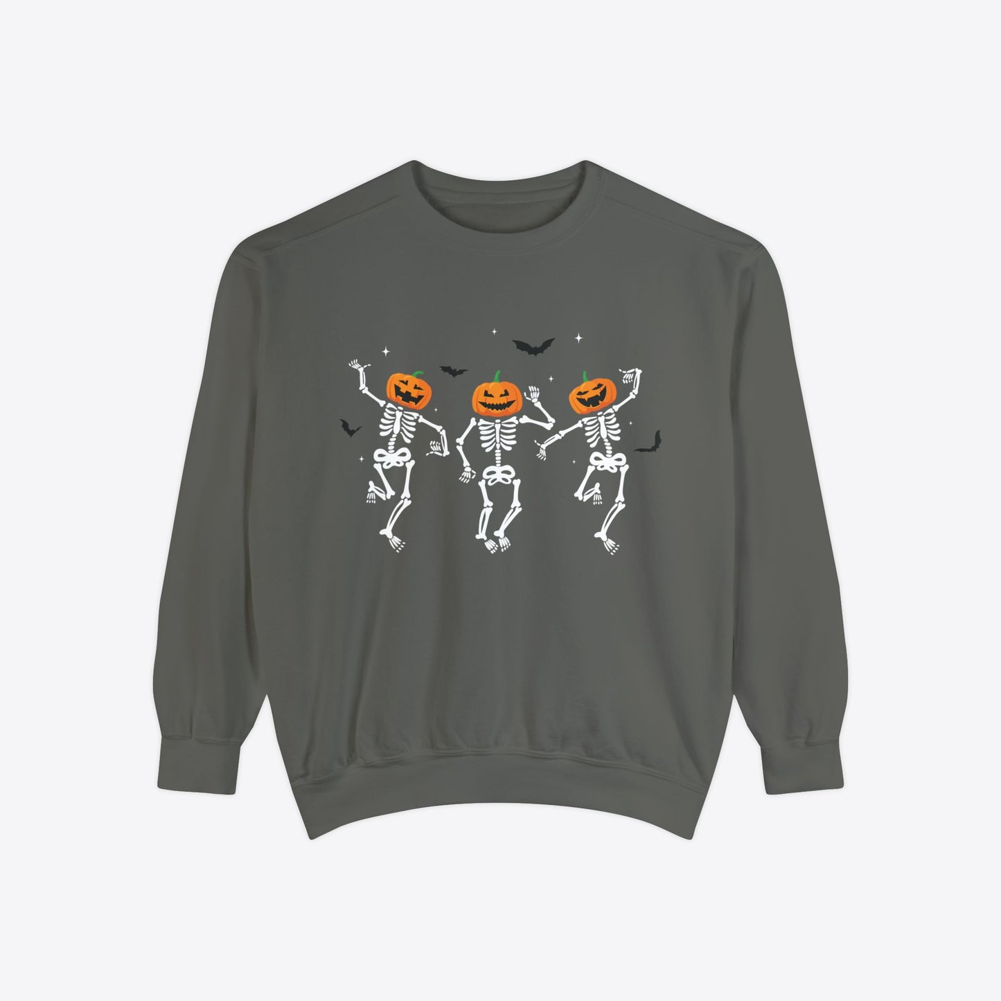 Dancing Pumpkin Head Skeleton Sweatshirt