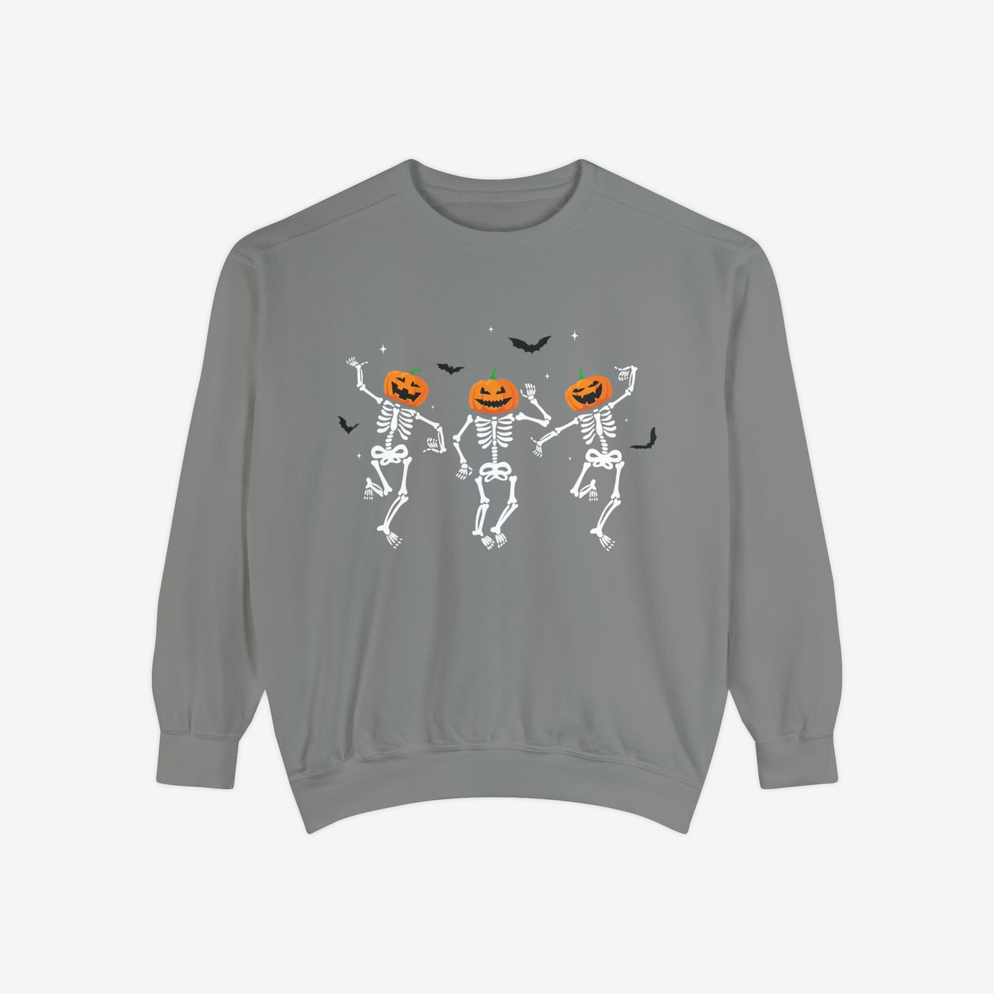 Dancing Pumpkin Head Skeleton Sweatshirt