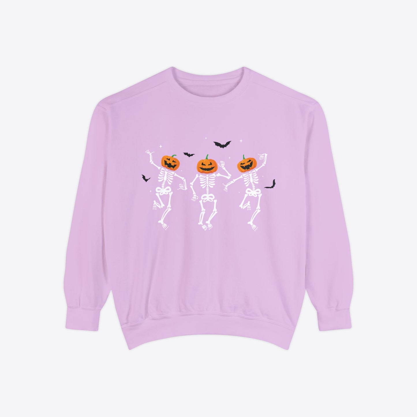 Dancing Pumpkin Head Skeleton Sweatshirt