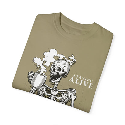 Staying Alive Happy Skeleton T-Shirt