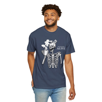 Staying Alive Happy Skeleton T-Shirt