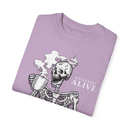 Staying Alive Happy Skeleton T-Shirt