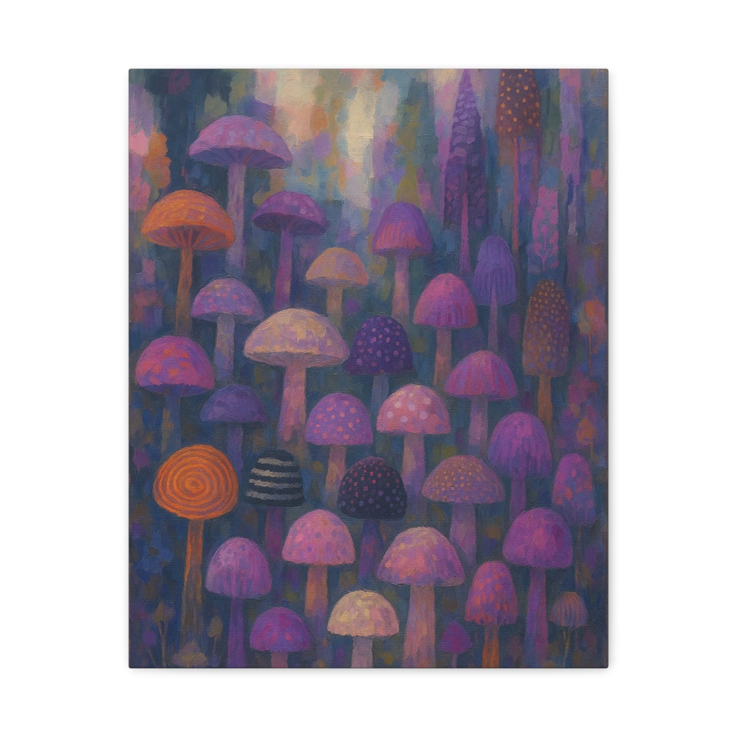 Enchanted Mushroom Forest Canvas Print Wall Art