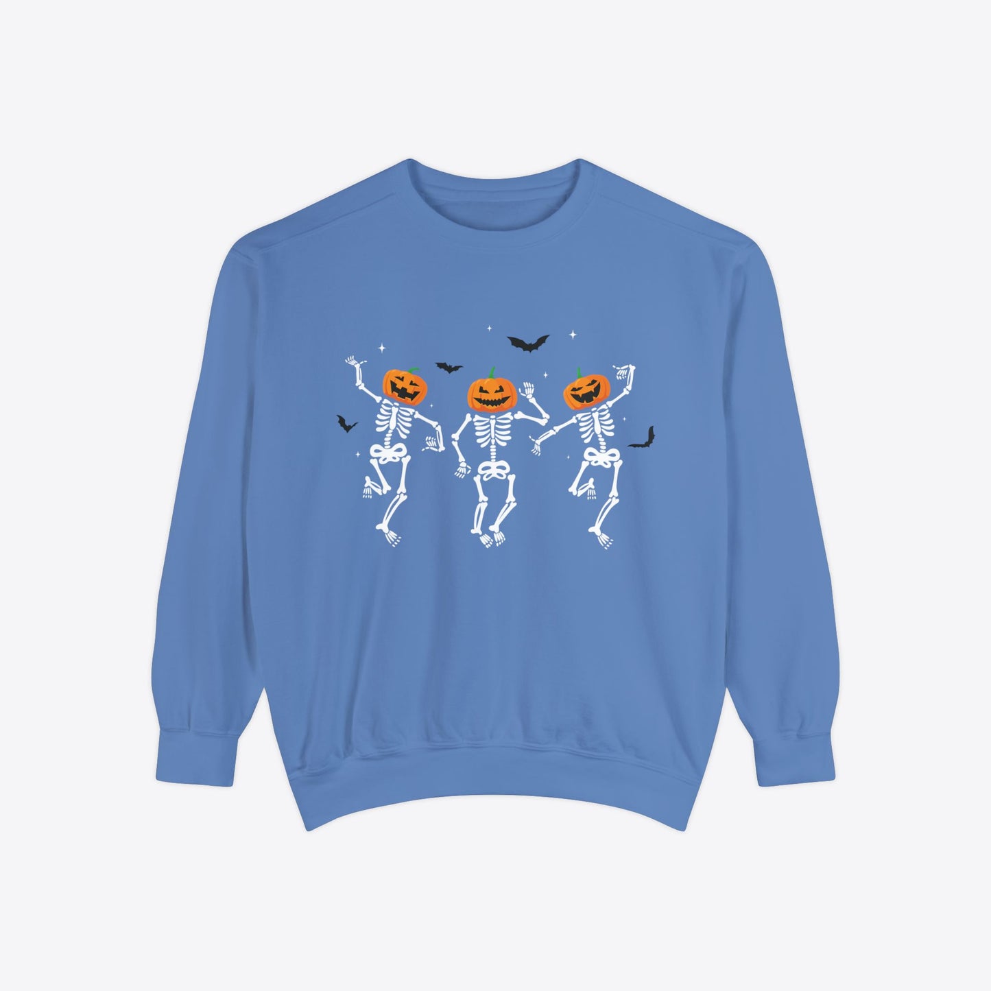 Dancing Pumpkin Head Skeleton Sweatshirt