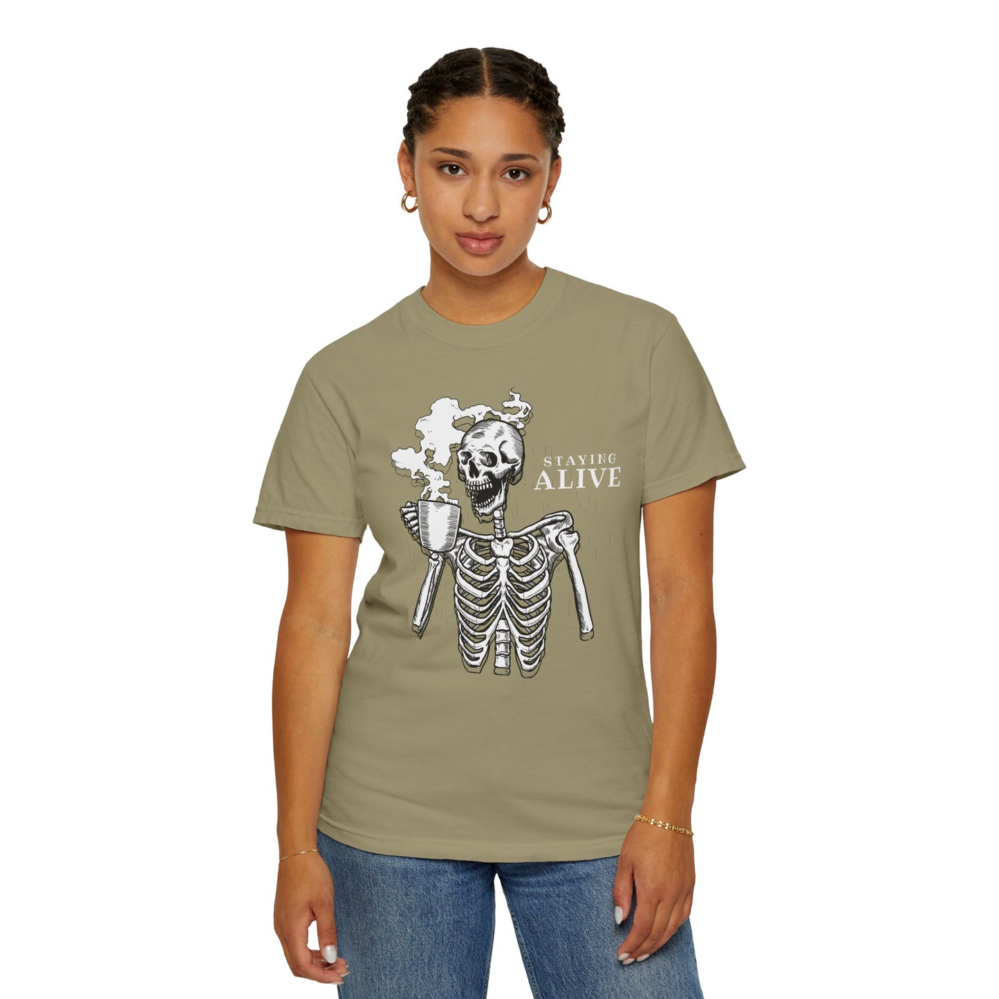 Staying Alive Happy Skeleton T-Shirt