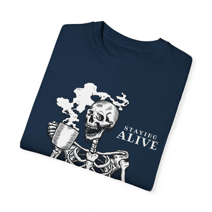 Staying Alive Happy Skeleton T-Shirt