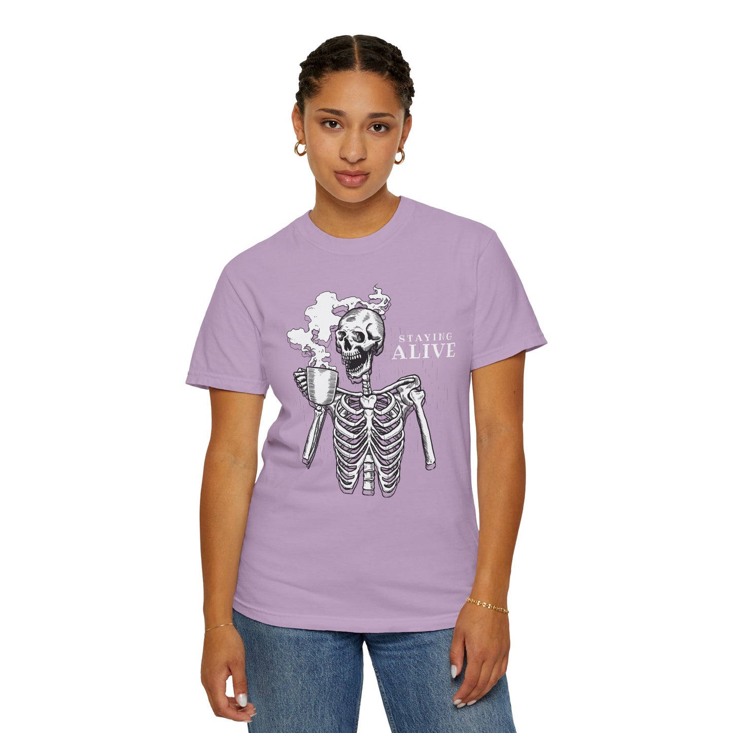 Staying Alive Happy Skeleton T-Shirt