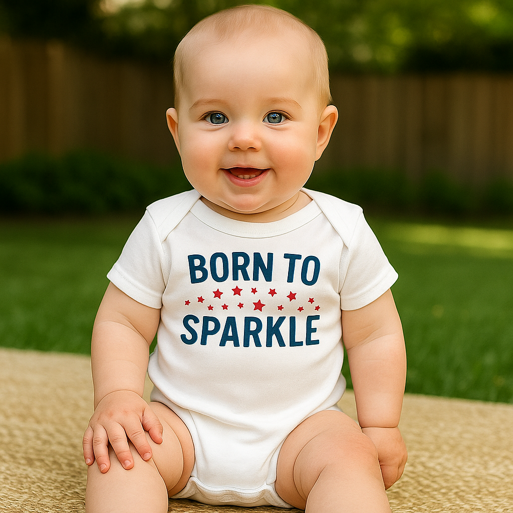 Born to Sparkle Baby Onesie