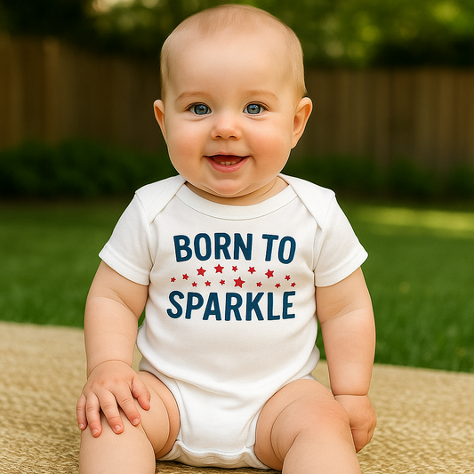 Born to Sparkle Baby Onesie