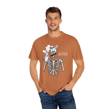 Staying Alive Happy Skeleton T-Shirt