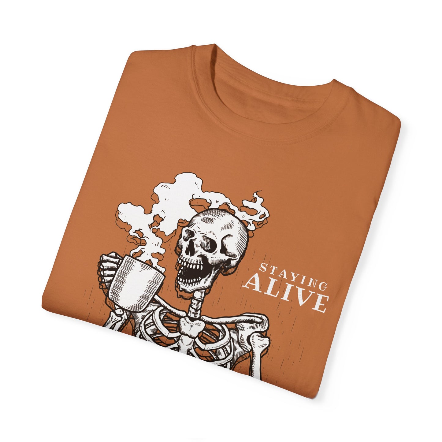 Staying Alive Happy Skeleton T-Shirt