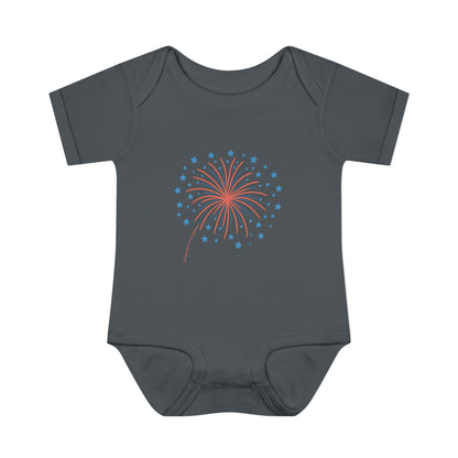 Starburst Fireworks Baby Onesie
