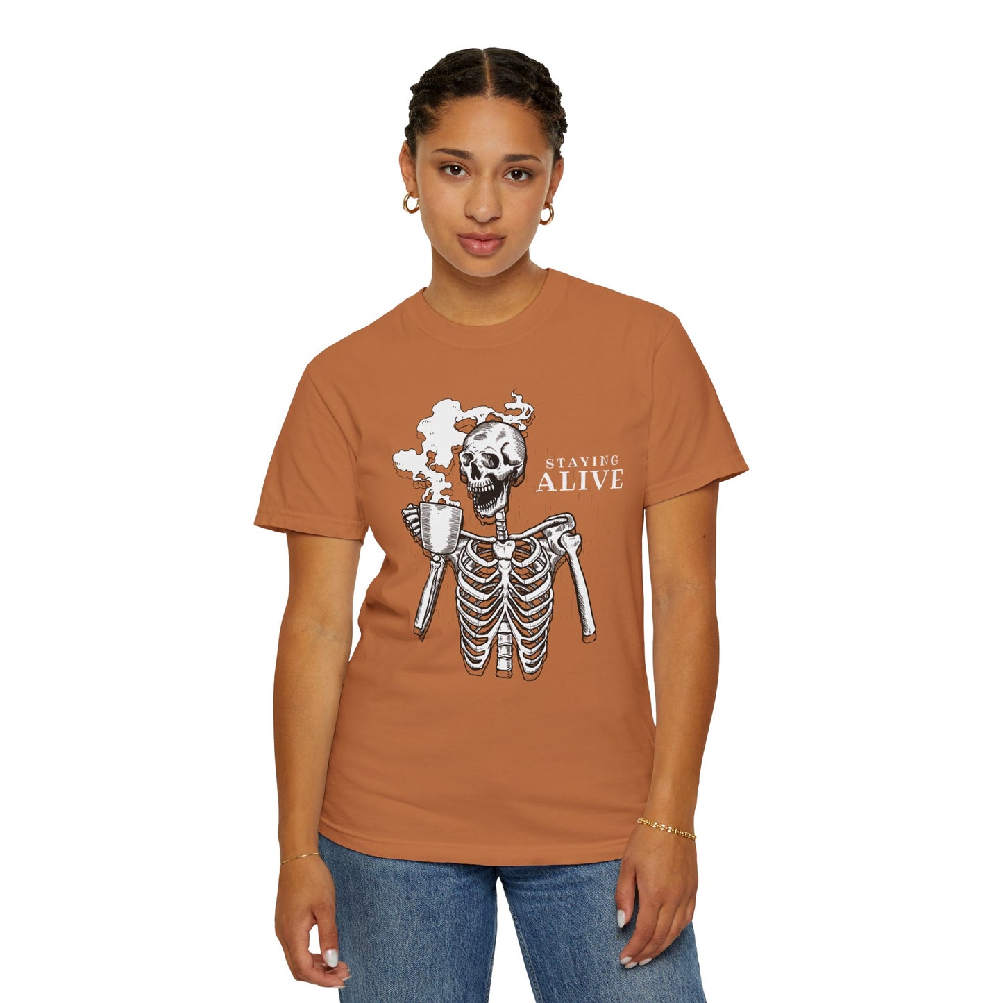 Staying Alive Happy Skeleton T-Shirt