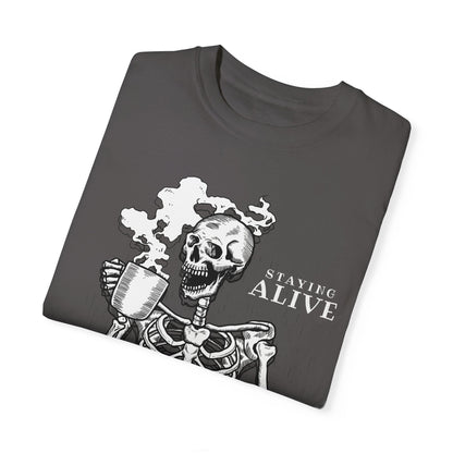 Staying Alive Happy Skeleton T-Shirt