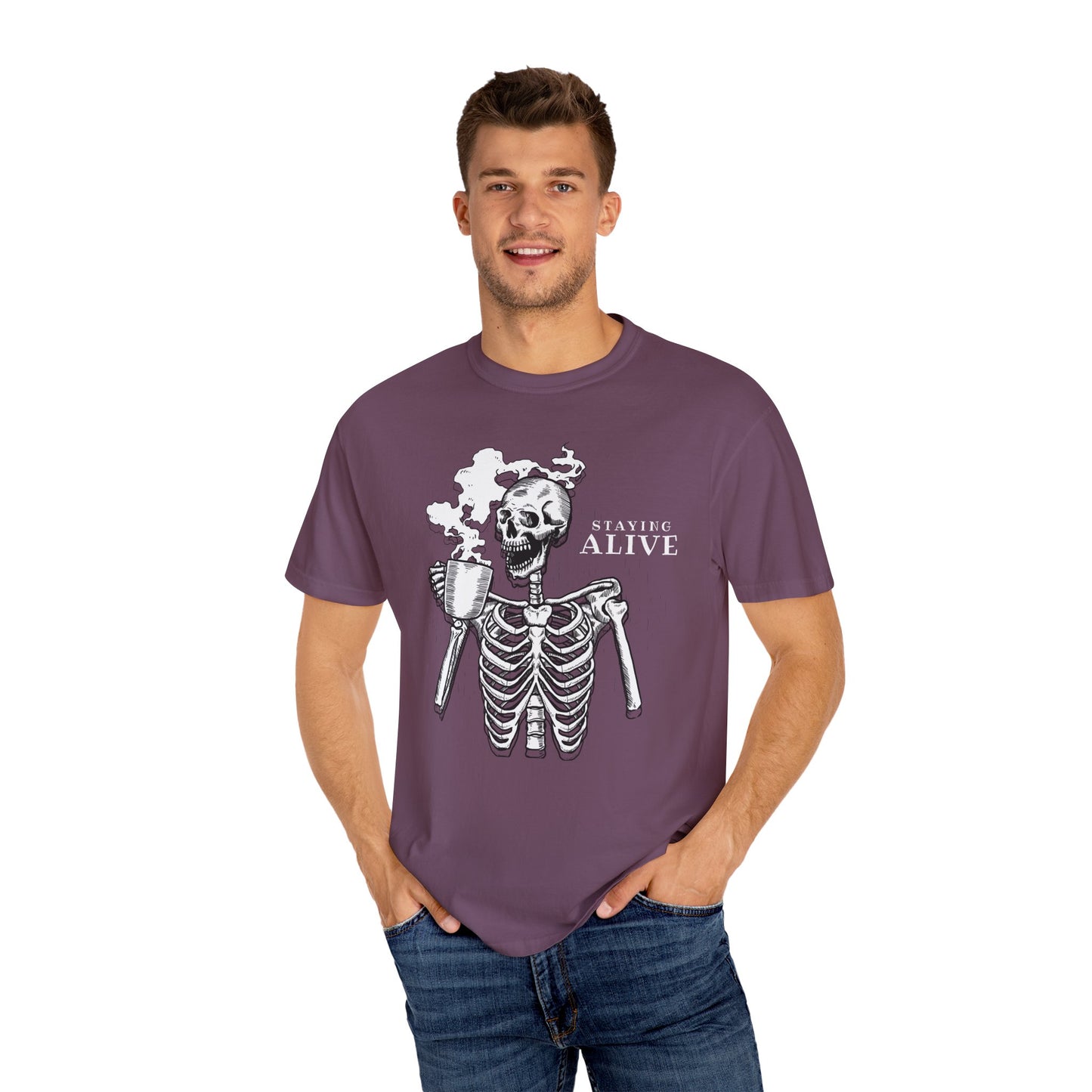 Staying Alive Happy Skeleton T-Shirt