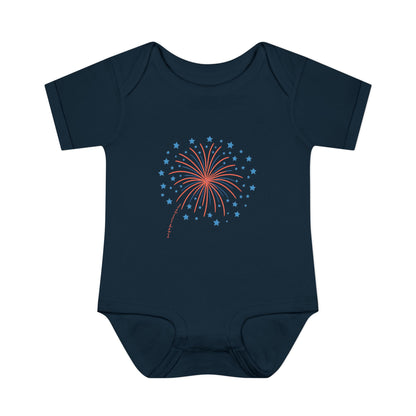 Starburst Fireworks Baby Onesie
