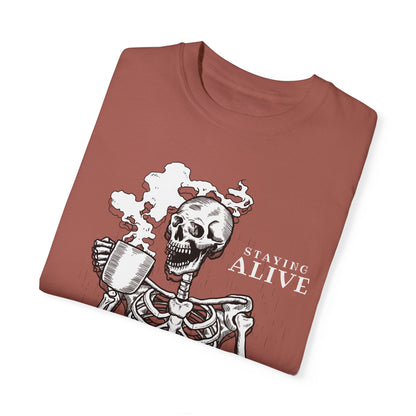 Staying Alive Happy Skeleton T-Shirt