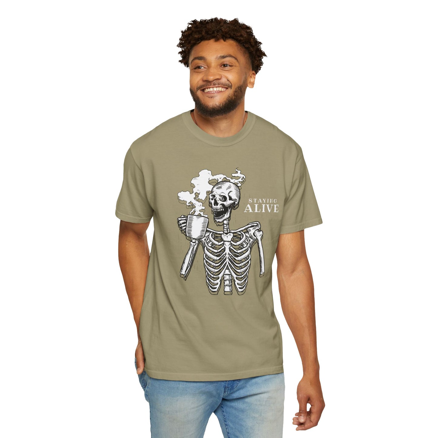 Staying Alive Happy Skeleton T-Shirt