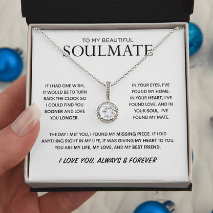 Beautiful Soulmate Keepsake Necklace