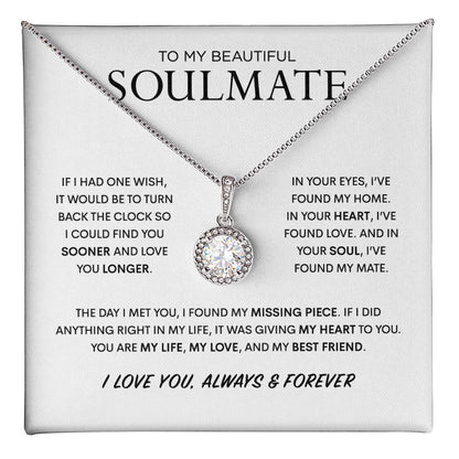 Beautiful Soulmate Keepsake Necklace