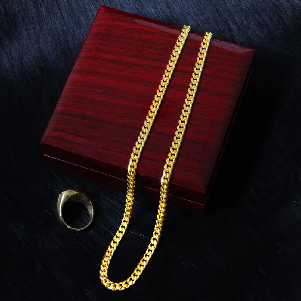 I Love My Man Cuban Chain Necklace