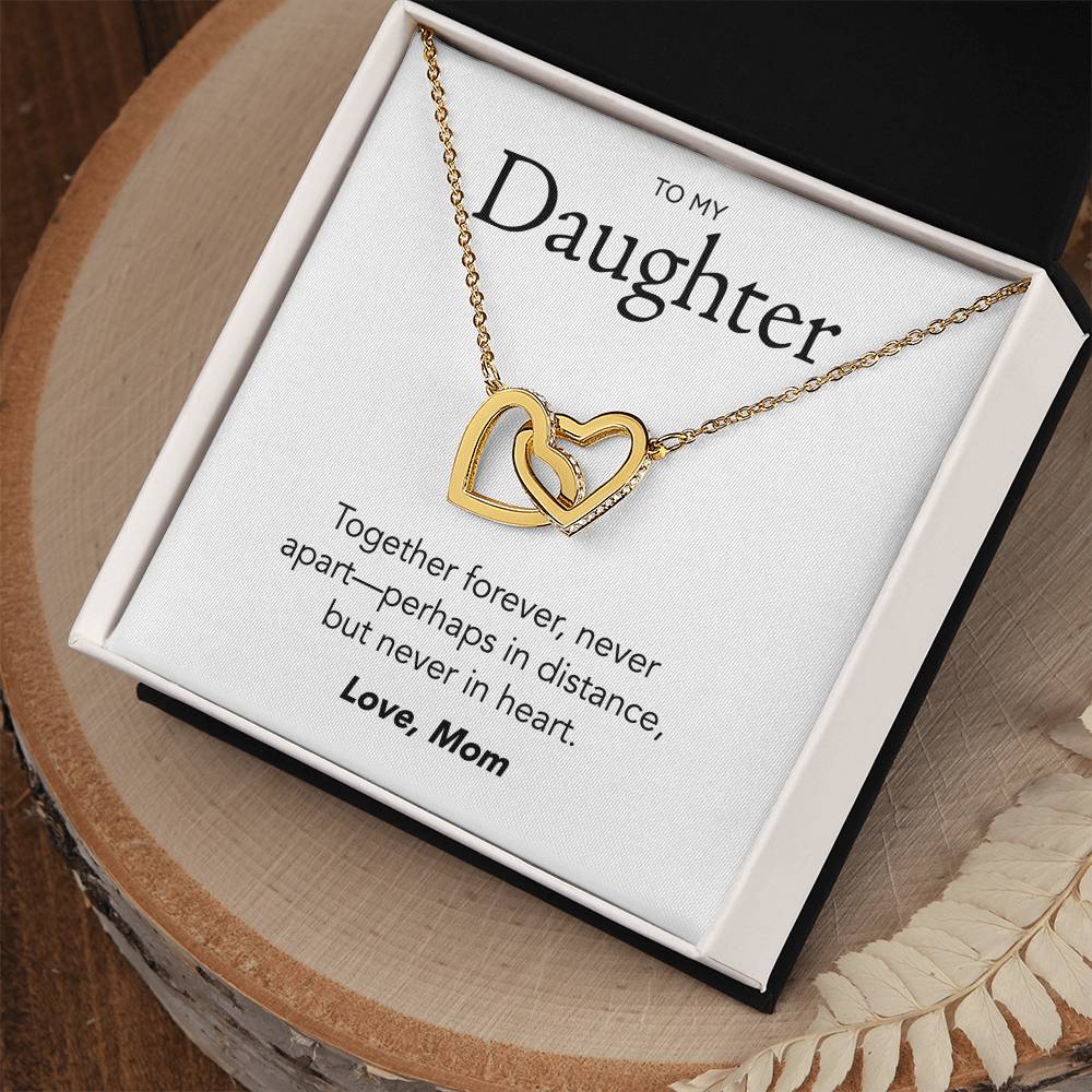 Daughter Interlocking Hearts Necklace