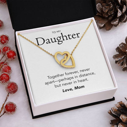 Daughter Interlocking Hearts Necklace