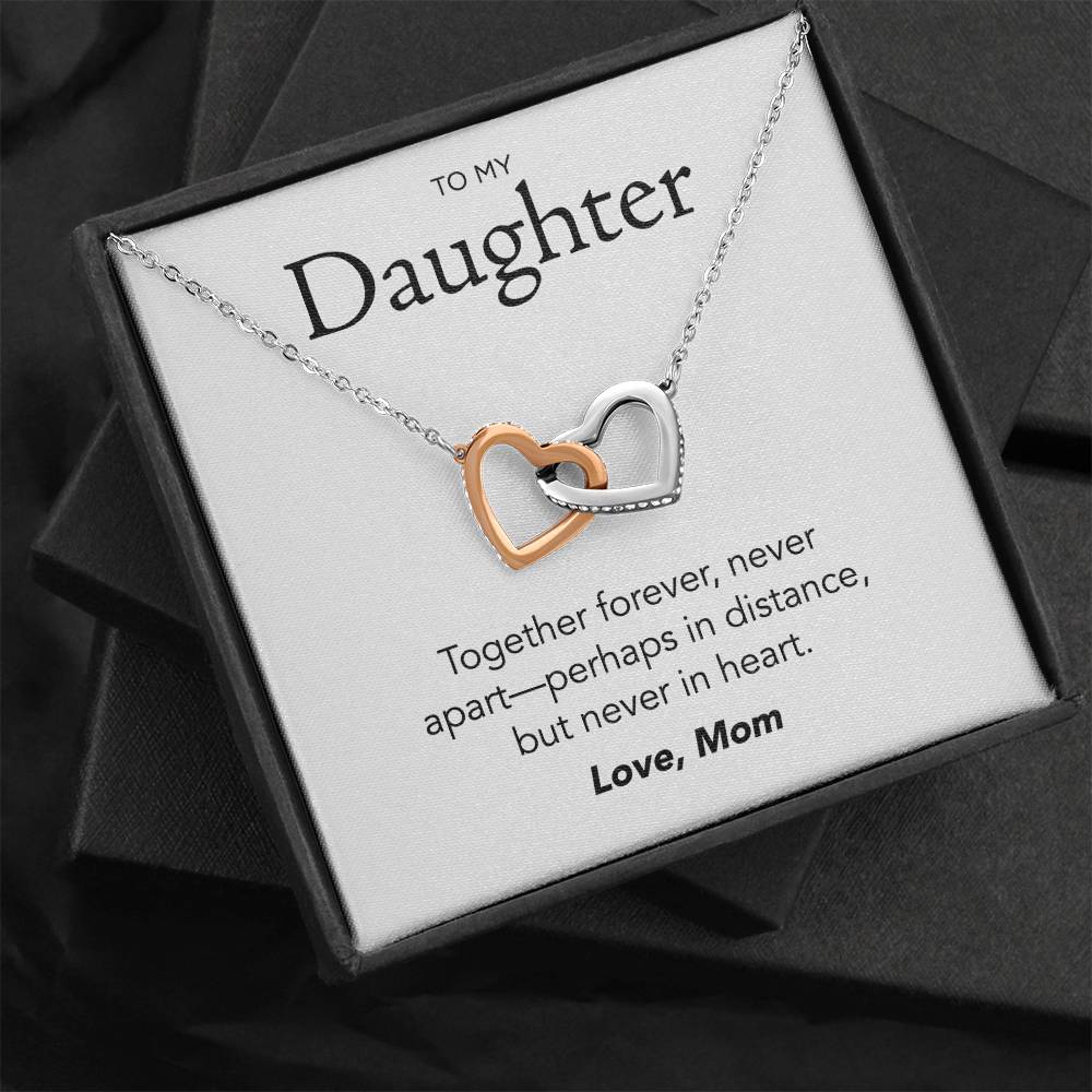 Daughter Interlocking Hearts Necklace