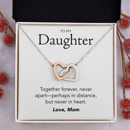 Daughter Interlocking Hearts Necklace