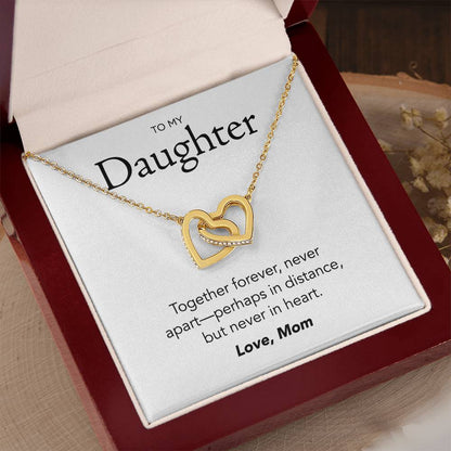 Daughter Interlocking Hearts Necklace