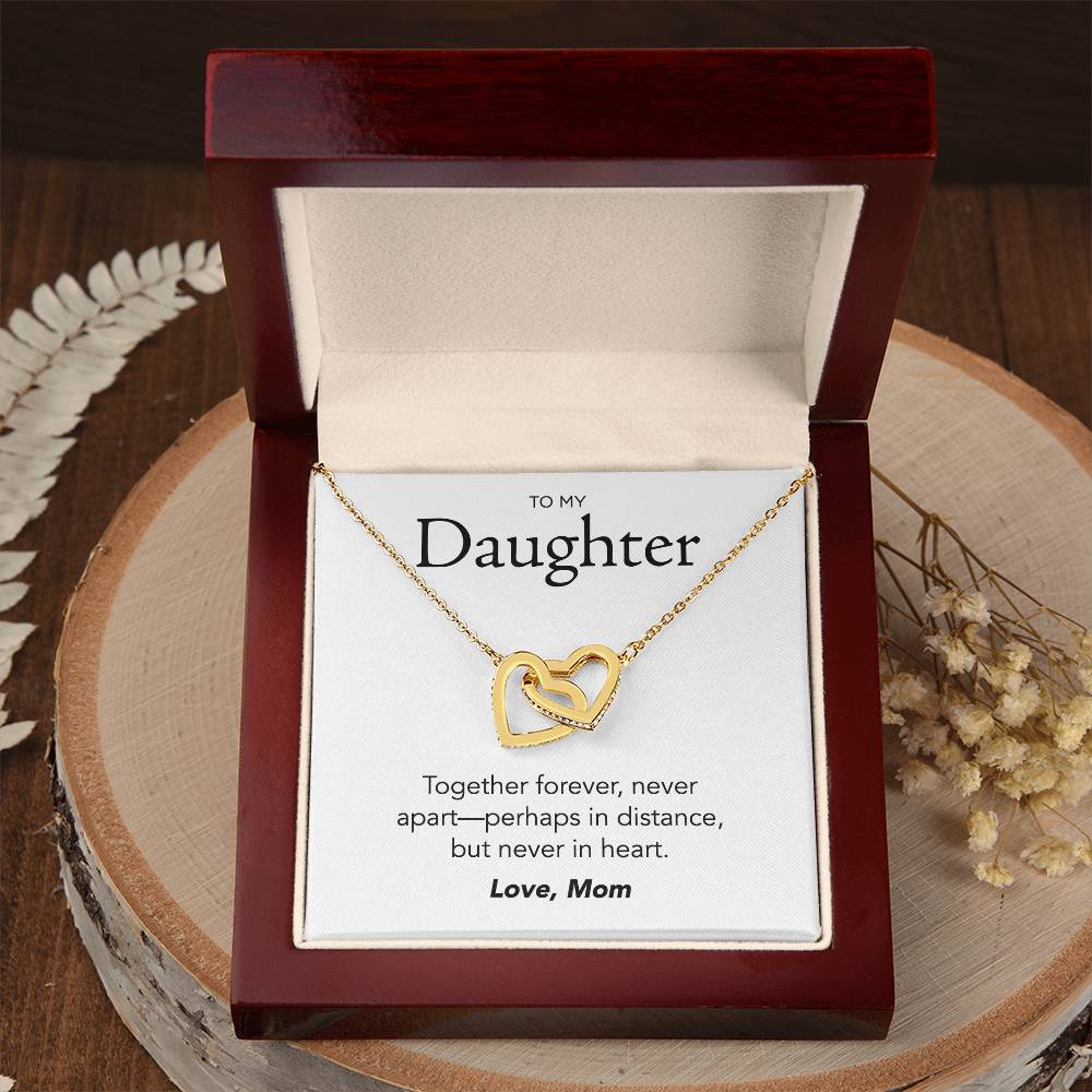 Daughter Interlocking Hearts Necklace