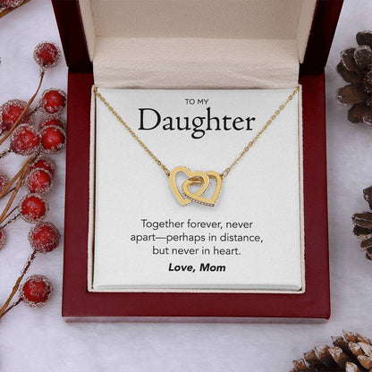 Daughter Interlocking Hearts Necklace