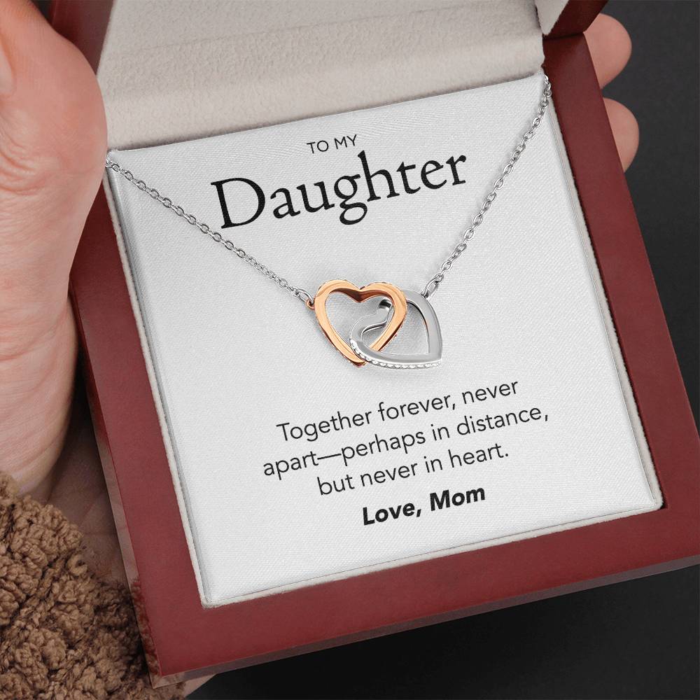 Daughter Interlocking Hearts Necklace