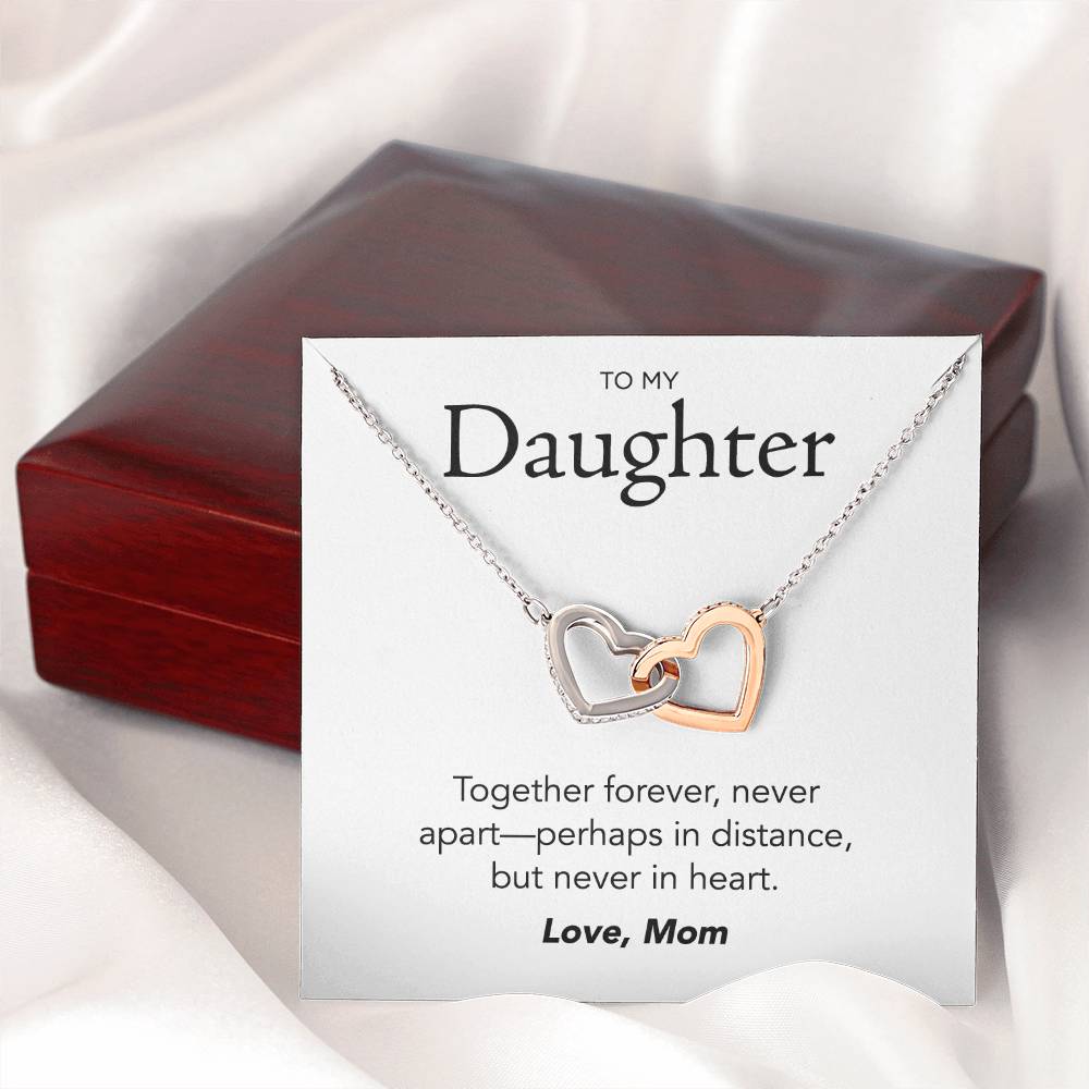 Daughter Interlocking Hearts Necklace