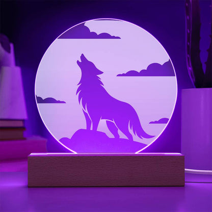 Wolf Moon LED Night Light