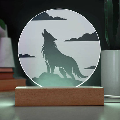 Wolf Moon LED Night Light