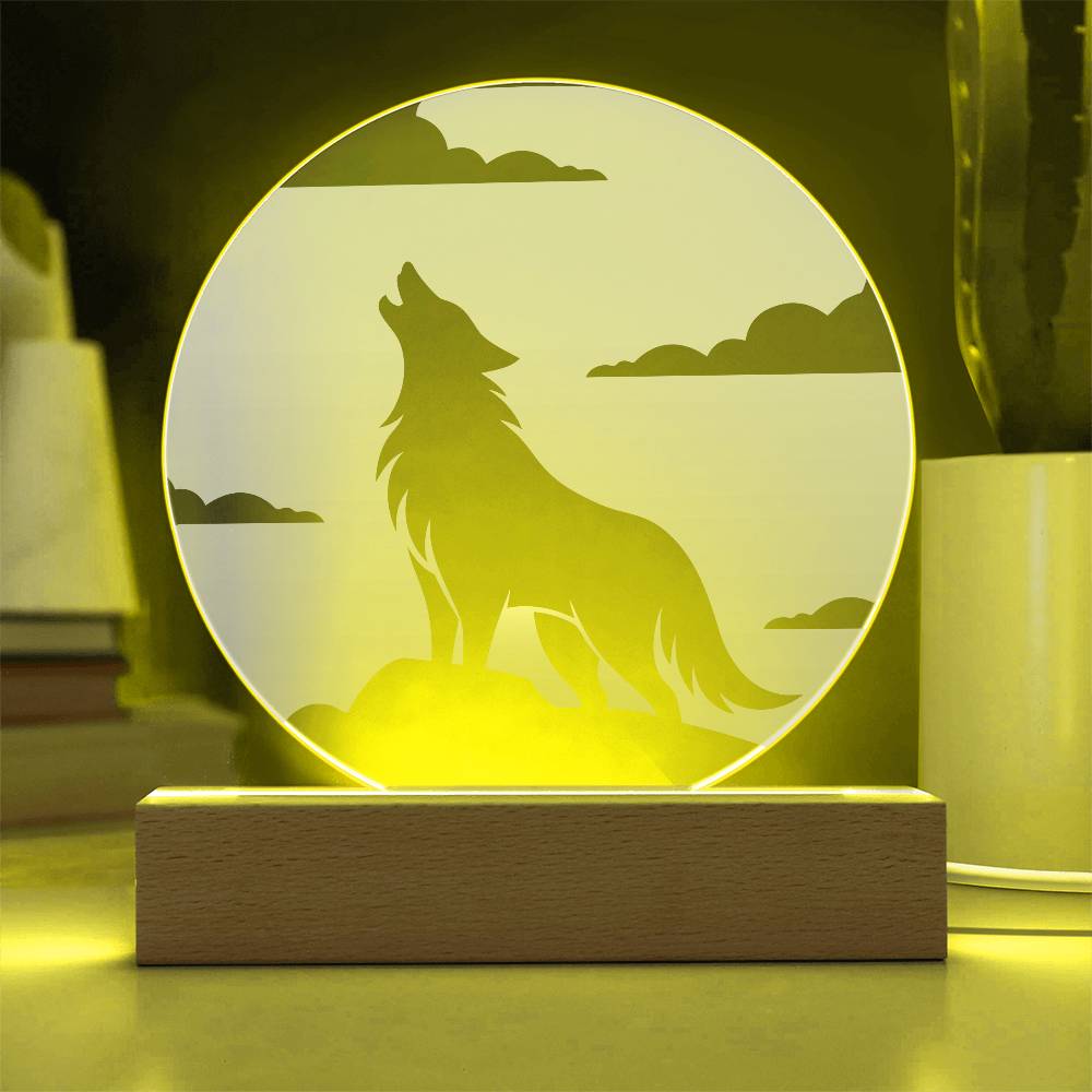 Wolf Moon LED Night Light