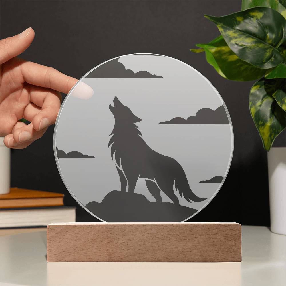 Wolf Moon LED Night Light