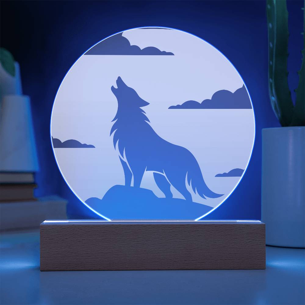 Wolf Moon LED Night Light