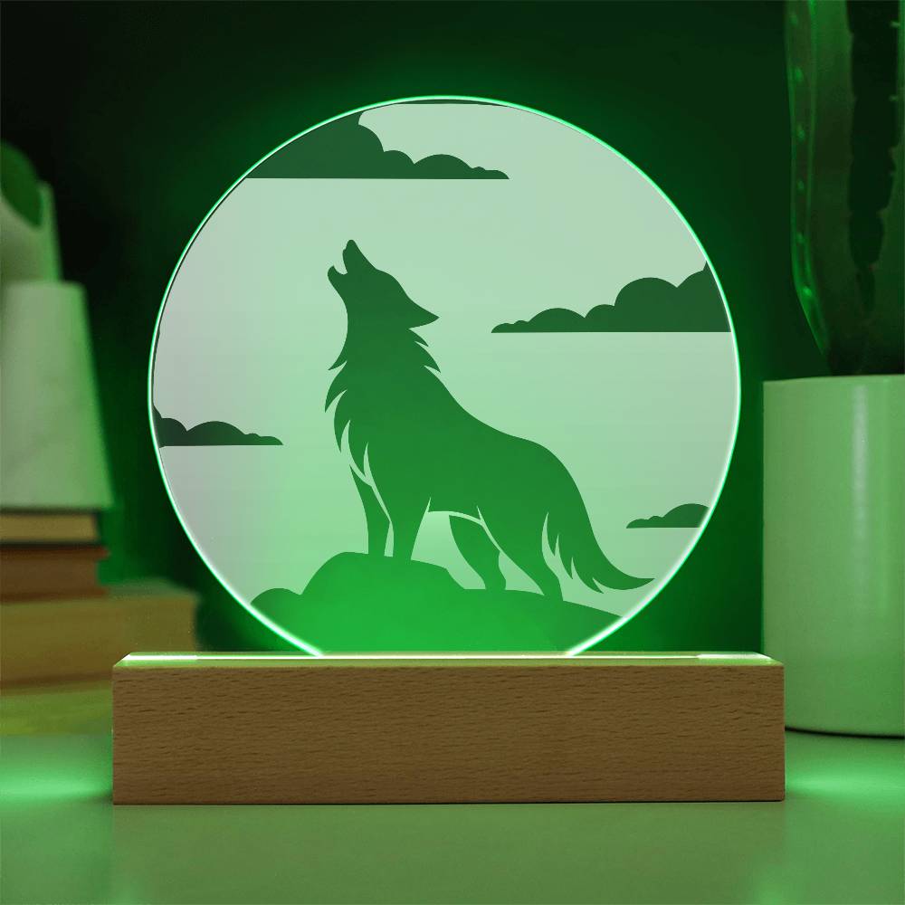 Wolf Moon LED Night Light