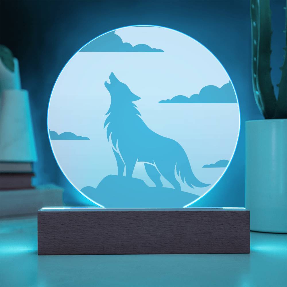 Wolf Moon LED Night Light