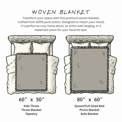 Galaxy Lovers Woven Blanket Retro Pixel Art