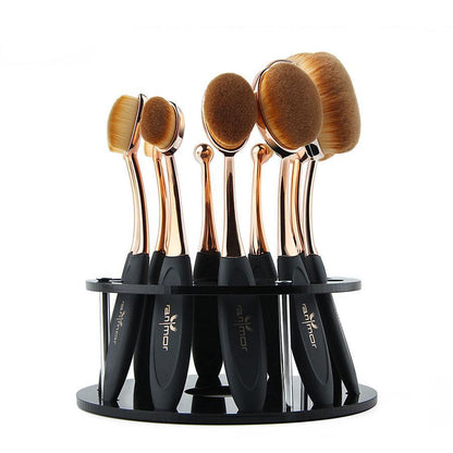 10 Piece Oval Brush Set